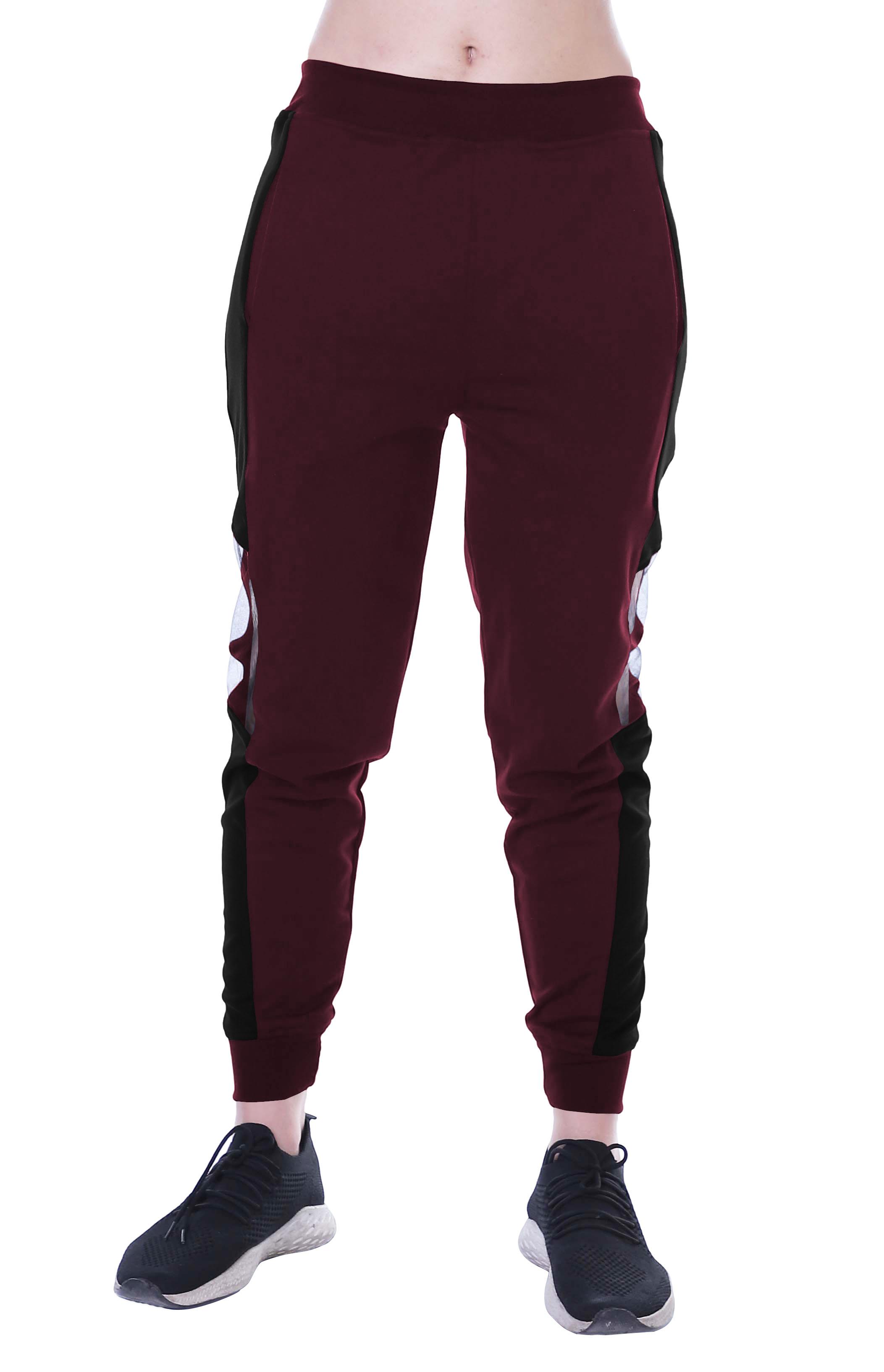 

Moomaya Elastic Waist Jogger Pant For Womens Sweatpants Running Daily XS червоний