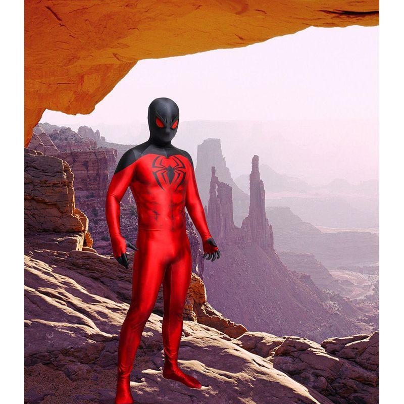 Future Fund Captain America Scarlet Spider Quantum Suit Miles Black Spider-Man Full Body Tights