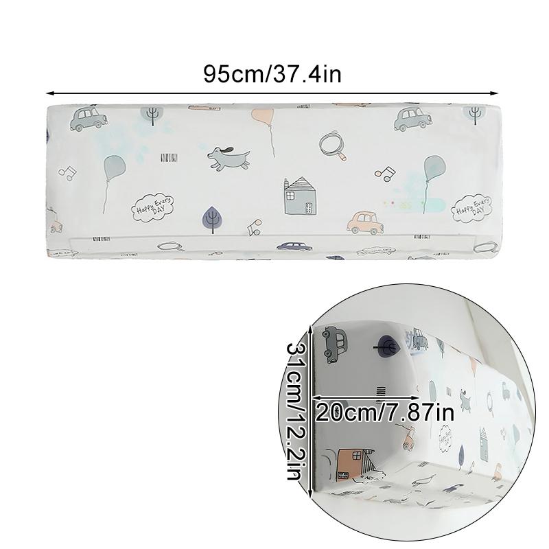 1Pc PEVA Waterproof Air Conditioning Protective Case Household Hanging Indoor Dust Covers Air Conditioner Covers