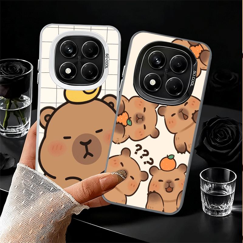 Funny Capybara Cartoon Cute Soft Phone Case for Xiaomi Redmi Note 13 14 15 Pro Plus 12S 12 11S 11 11T 10S 10 Shockproof Cover Ba