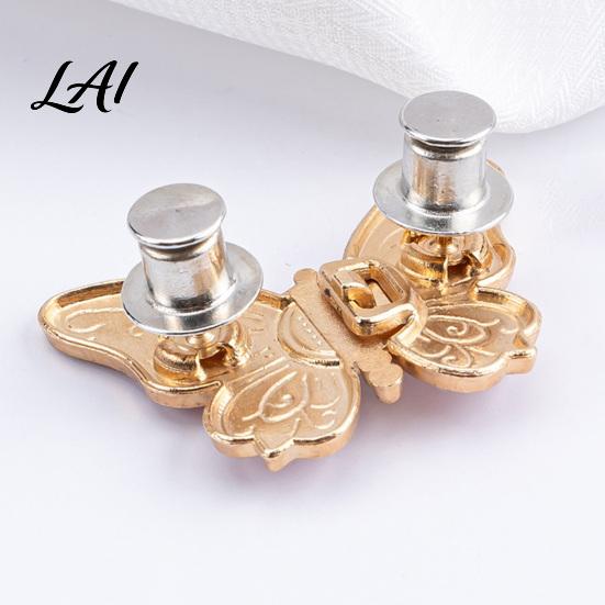 Butterfly Shape Button Pin Waist Tightener Pins No-Sew Pants Tighteners Removable Jeans Reducer Pins for Loose Skirts Dresses Stylish