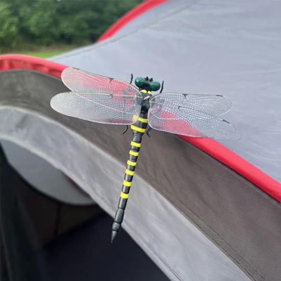1/2/3/4Pcs Dragonfly Carabiner Clip Realistic Design Multifunctional Insect Repellent Hat