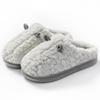 Women's and Men's 2024 Autumn Winter Thick Sole Fleece Slippers for Home