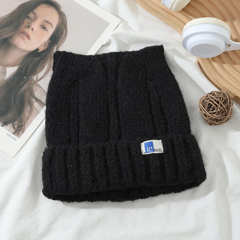 Korean Version of Versatile Cat Ears Plus Velvet Hat for Women's Autumn and Winter Casual Windproof Pullover Hat Outdoor Warm Hat