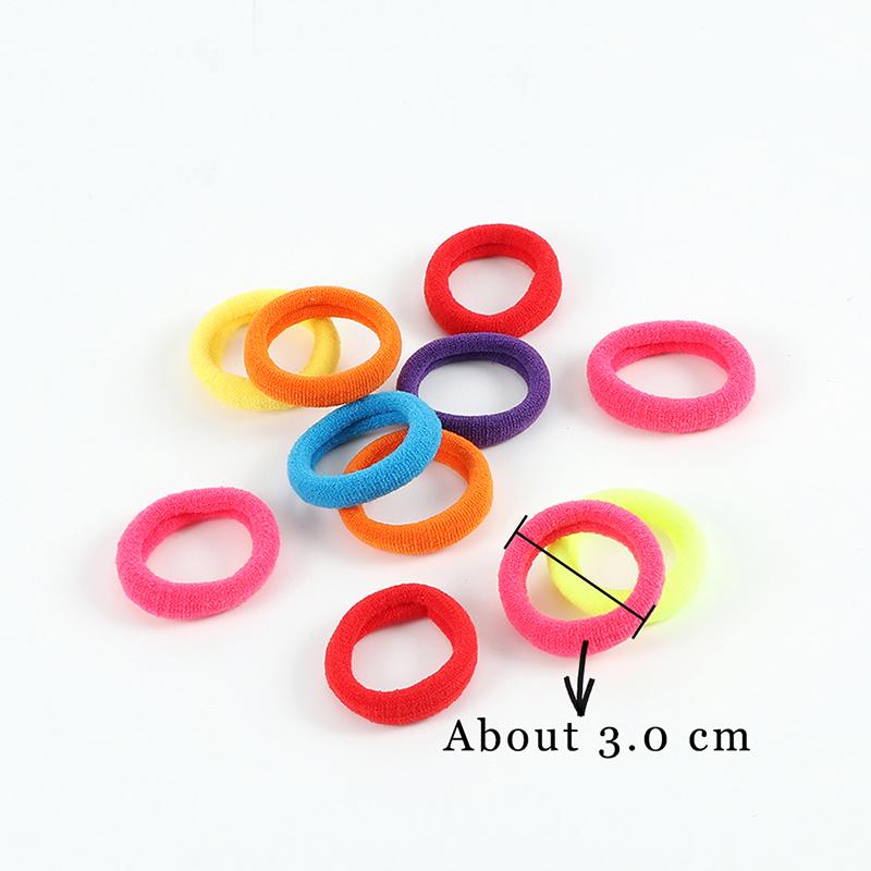 7 Styles 50/100Pcs/Set Girls Baby Hair Bands Colorful Small Headband For Kids Children Hair Accessories High Elastic Scrunchies