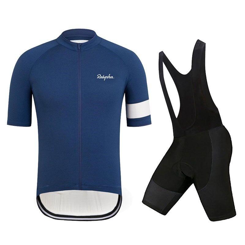 Mens Cycling Jersey Set Breathable Short Sleeve Road Mountain Bike Apparel Sportswear