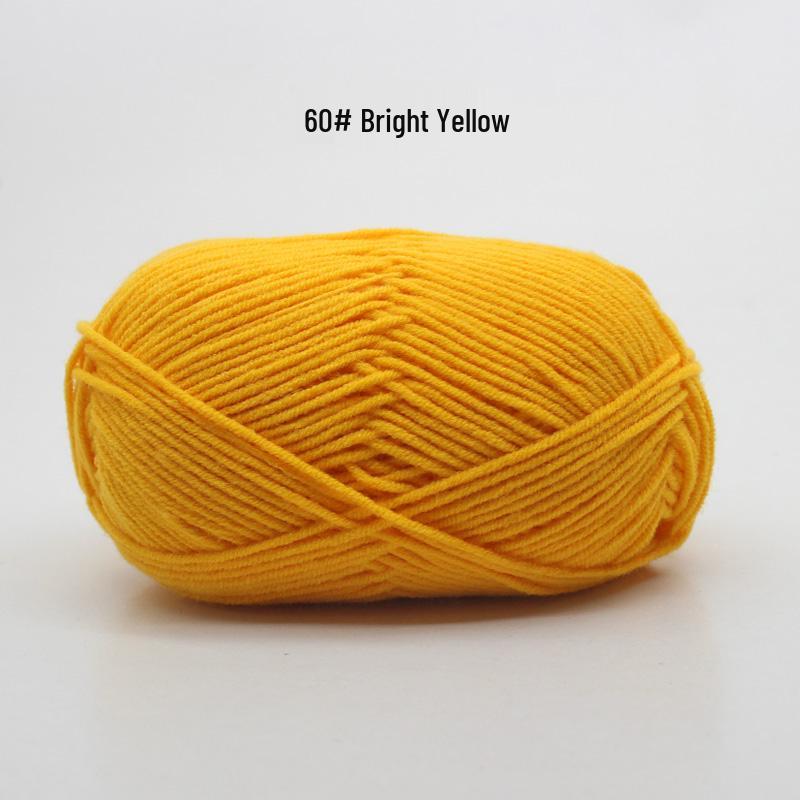 Medium Thick Handmade Cotton Baby Yarn for Knitting, Crochet, and DIY Projects