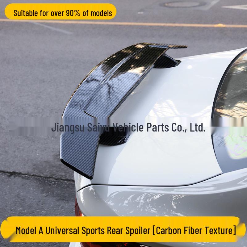 Universal No-Drill Sedan Rear Spoiler & Wind Deflector