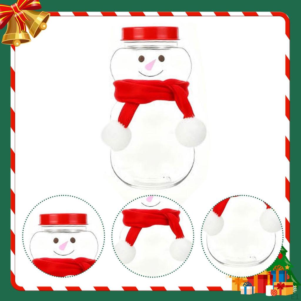 8 Christmas Bottles In The Shape of A , Glass Containers for Candy,