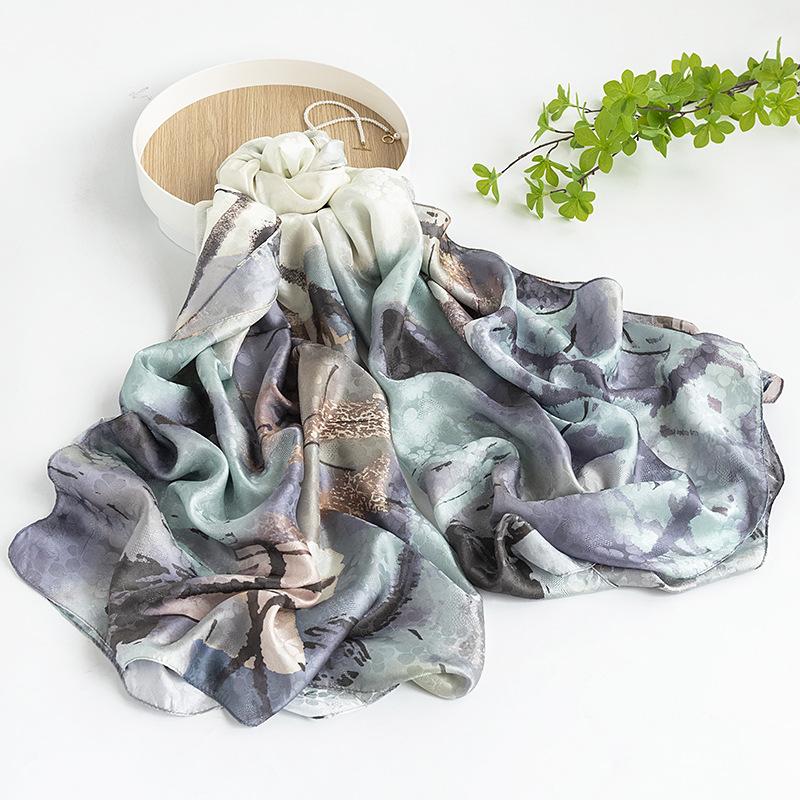 Mulberry silk silk scarf design sense versatile scarf high sense shawl simple