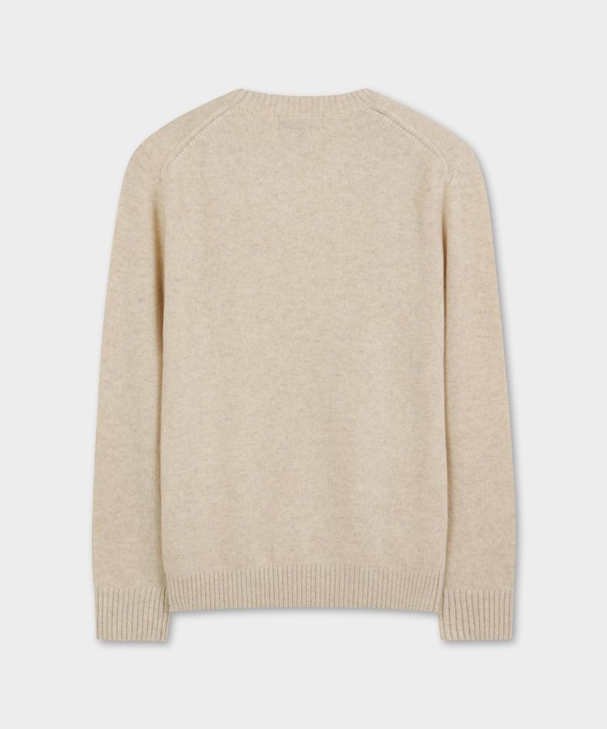 BROOKS BROTHERS Wool Solid Sweater (Ivory) (Bbwrmog402)