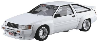 Aoshima Bunka Kyozaisha The Tuned Car Series Toyota TRD AE86 Corolla Levin Specifiche N2 1983 Modello in Plastica 1/24 N.62