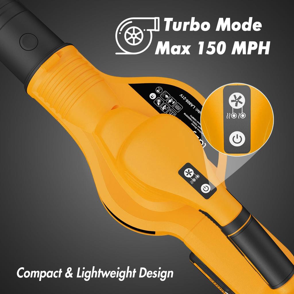 Rechargeable for Makita 21V Batteries, 6 Speed Variable, Up To 180MPH, Handle Electric Hair Dryer and Vacuum Cleaner 2-in-1 (Batteries Not Included)