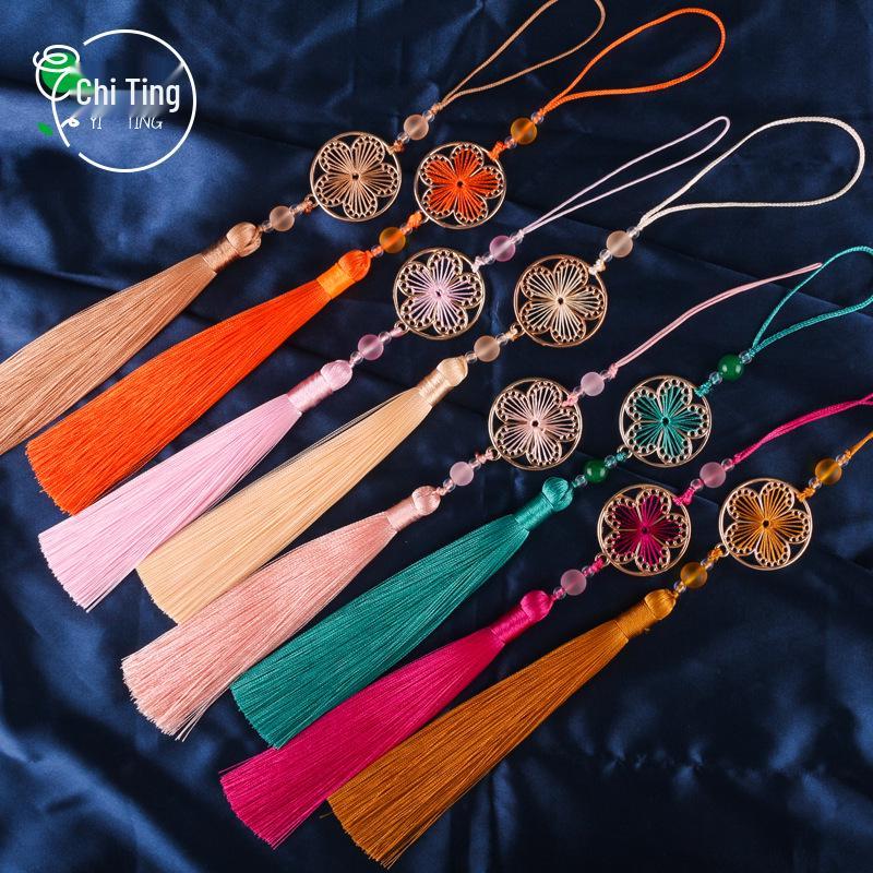 Full Bloom Round Moon Tassel DIY Handmade Hanfu Bag Pendant Cheongsam Ornament