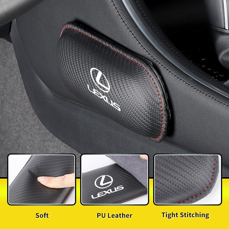 PU Leather Car Knee Cushion Knee Protective Pad Auto Interior For Lexus UX250h RX450h CT200h RX400h NX300h IS350 ES3350 IS250 ES