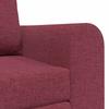 Sleeper Sofa 60 cm Wine Red Fabric