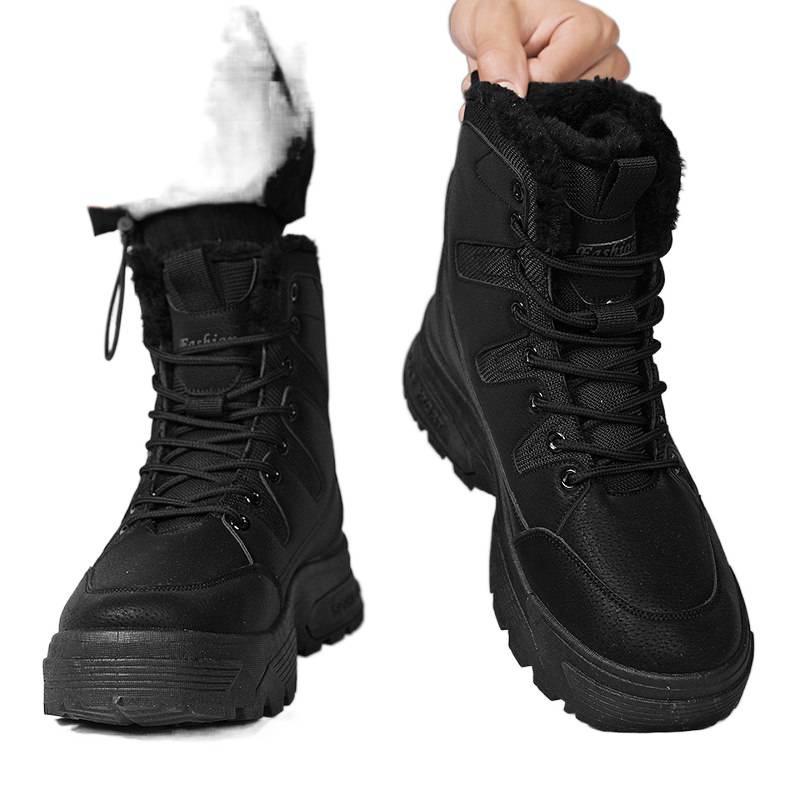 Snow boots winter velvet thickened thermal cotton shoes outdoor sub-zero Martin boots