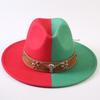 Popular European and American Classic Double-color Wide-brimmed Top Hat Men's and Women's Fashion OL Style Cowboy Hat Jazz Hat