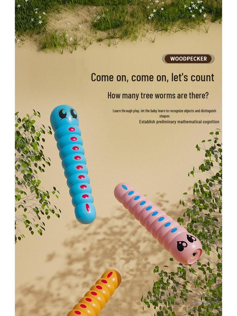 Early Education Worm-Catching Toy for Kids Ages 1-4