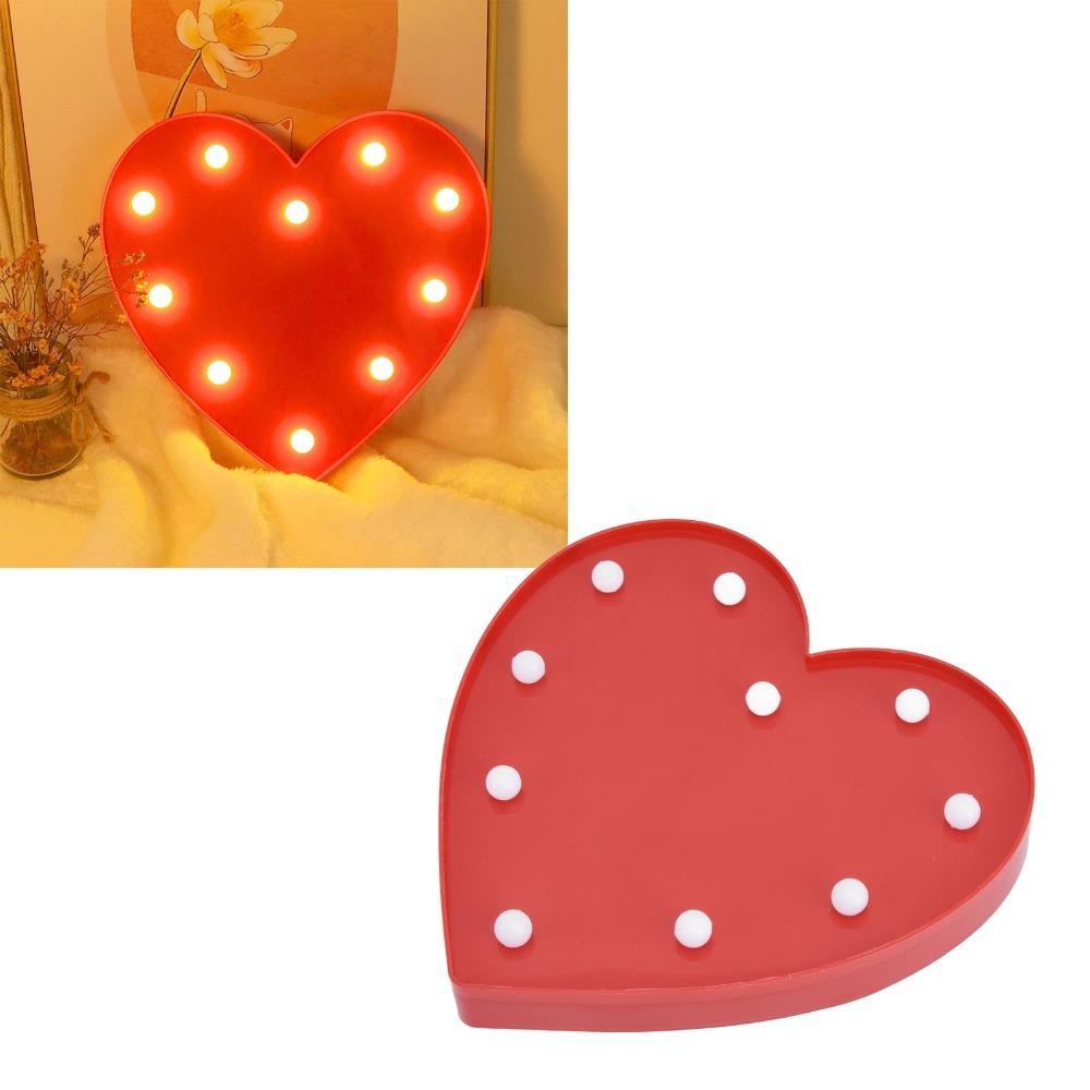 Heart Shaped Night Light 10 LEDs Night Lamp Romantic LED Lamp  Couple