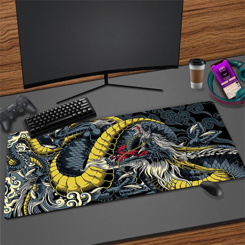 Gaming Mouse Pad Dragon Large Gamer Mousepad Computer Gaming Table Carpet Desk Mat XXL 900x400mm Mouse Mats Rubber Keyboard Pads