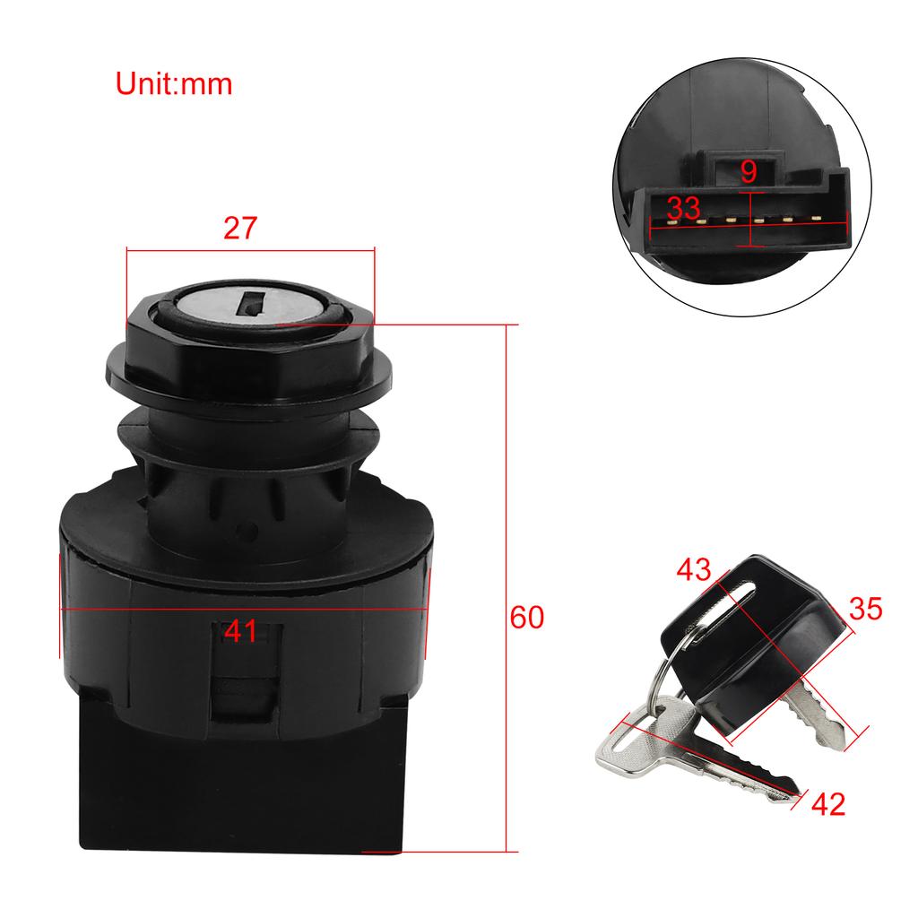 Interruttore di Accensione Chiave per Polaris Sportsman 570 500 400 600 700 Ranger 570 RZR 800 XP Magnum 325 330 Trail Blazer 4011002 4012165