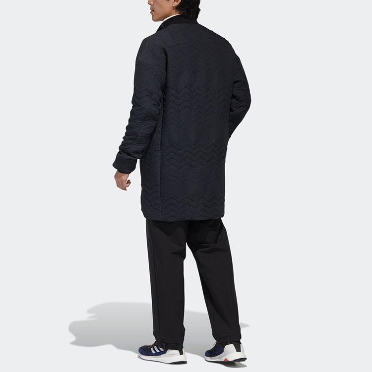 Adidas Off-Center Zip Track Jacket Men Jackets Black GM4463