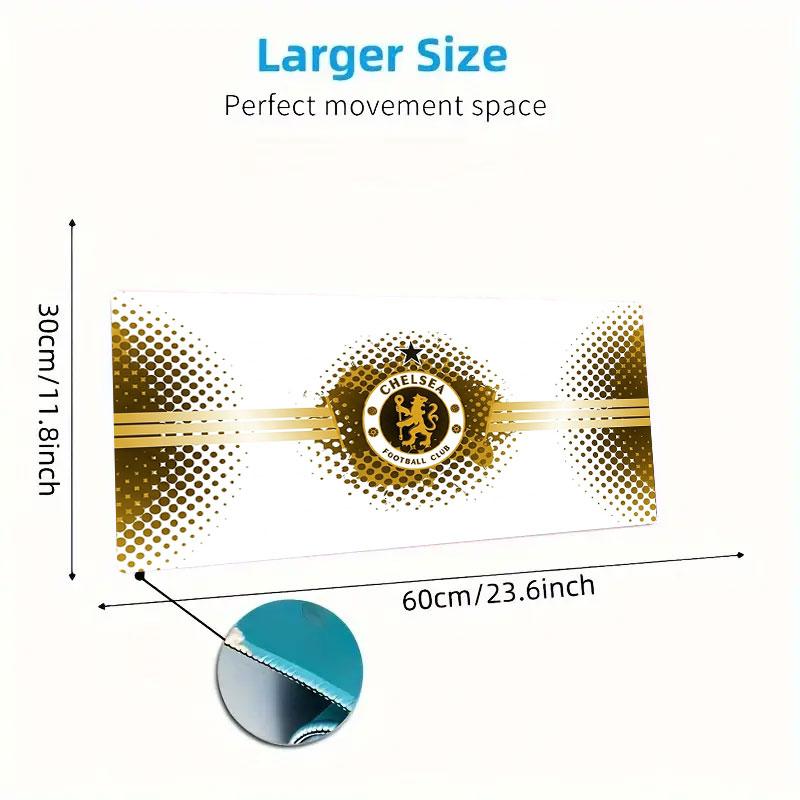 Chelsea F Large Size Mouse Pad Large Gaming Table Cushion Non-slip Laptop Tablet Big Mousepad XXL Mat Mini PC Playmat With Lock edge