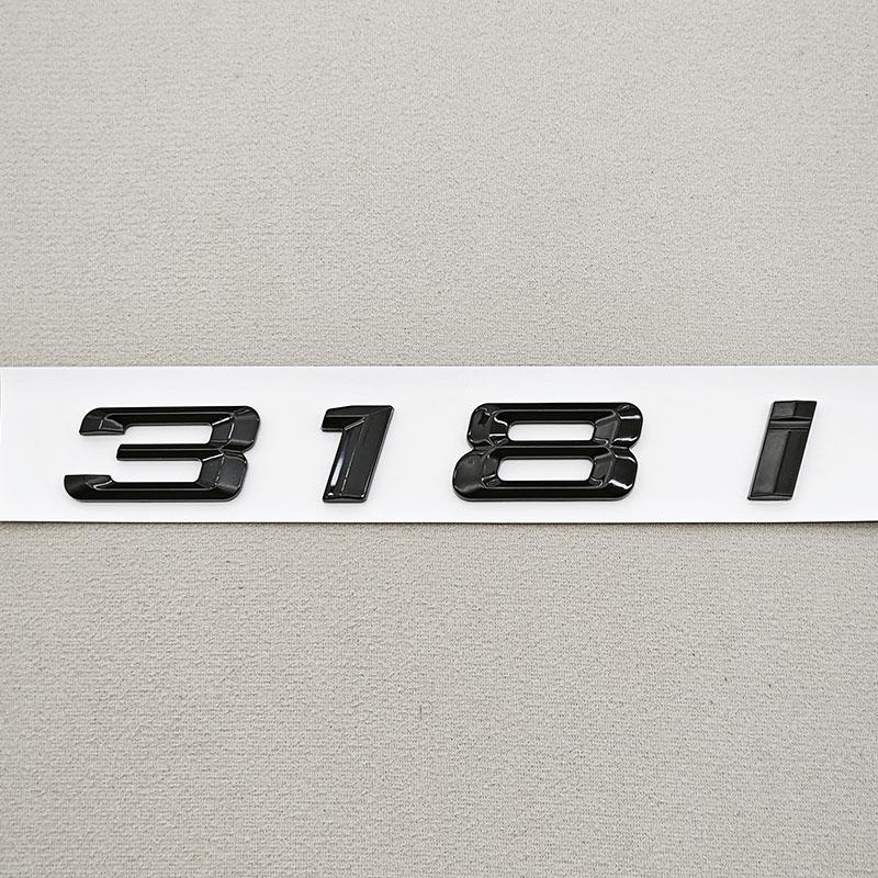 3D ABS Černé Logo Písmen Značka na Kufr 320i 325i 330i Nálepka Znak pro BMW Řady 3 320i 325i 330i 318i Označení Zadní Části