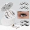 Top Quality Soft Magnet False Eyelashes Set Glue-Free, Easy To Wear, Remove, 3D Synthsis Hair Magnetic Lash Kit