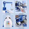 Children's Inertial Toy Car Set with Airplane and Music