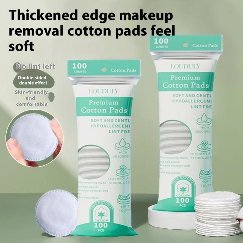 100Pcs Cotton Pads Disposable Clean Cotton Face Nail Polish Remover Round Soft Face Cleansing Remover Cotton Pads Makeup Tools