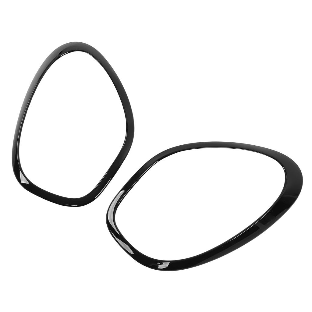 Front Headlight Frame 2PCs Head Lamp Cover 51139801573 Replacement for R60 Countryman Glossy Black