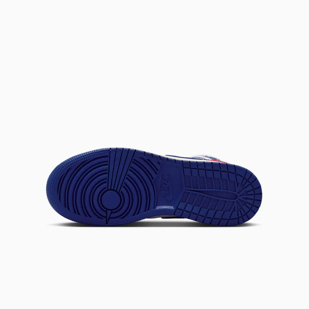 Air Jordan 1 Mid GS Rare Air Kids Sneakers White Deep-Royal-Blue University-Red DQ8423-102