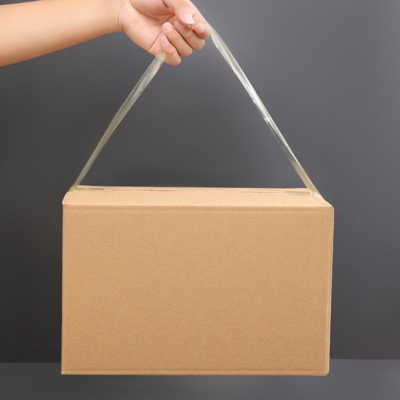 100 Meters Transparent Tape High Viscosity Is Not Easy To Break Large Yellow Tape Express Packaging Box with Sealing Tape
