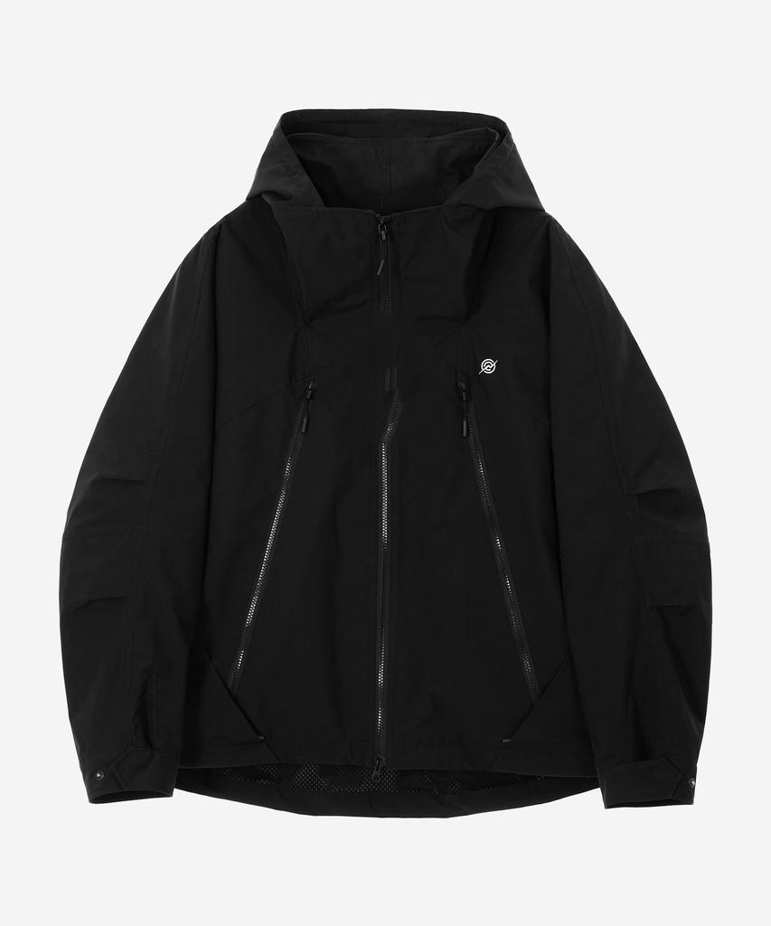 Kalapatthar 3Layer Hidden Pocket Hooded Jacket - Black