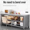 Multifunctional Kitchen Storage Rack with Slate Shelves