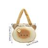 Harajuku Cartoon Toast Tote Bag Yellow Crossbody Bag Casual Butter Cat Shoulder Bag  Girls