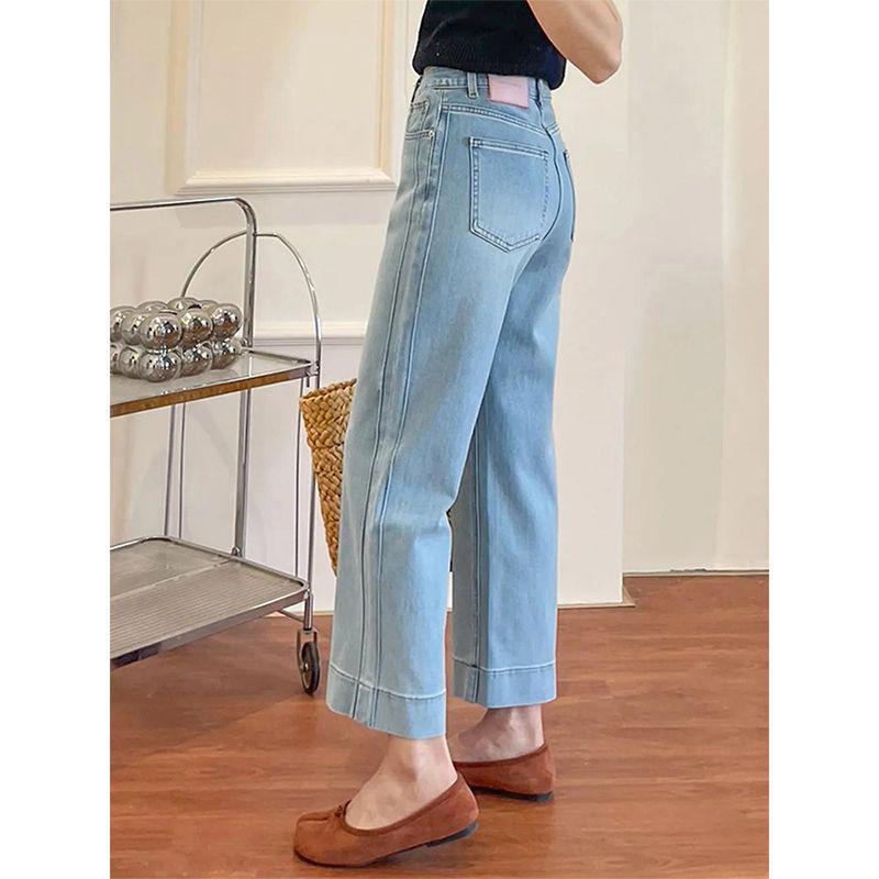 

Women’s Summer Light Blue Straight Leg Plus Size Slimming Jeans XS (75-84 kg recommended)