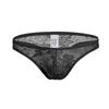 Men's Sexy Lace Thong - Low Waist, Breathable & Elastic C505