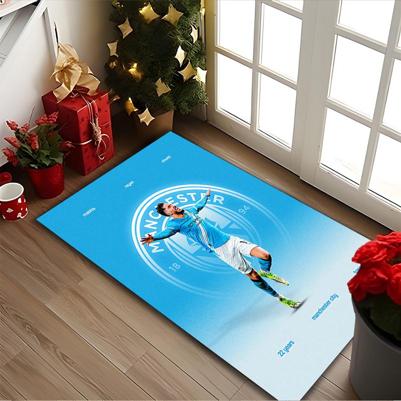[Manchester United Manchester City Printed Carpet] Non-slip Office Rug, Cozy Area Carprt for Living Room Use, Soft Home Sofa Chair Mat