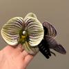 Butterfly Orchid Orchid Hair Clip Ponytail Clip Large Shark Clip Cute Flower Hair Claw  Daily