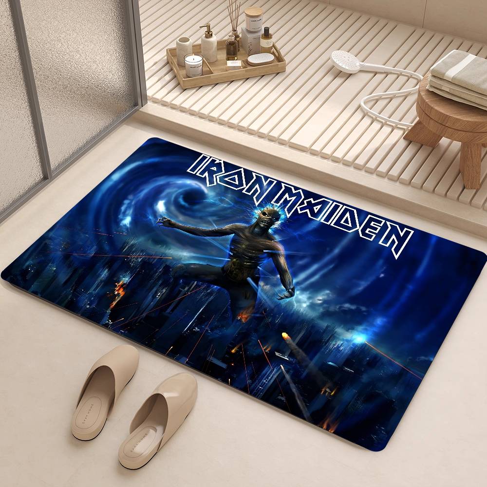 I-iron Maiden Floor Mat Kids Room Bedroom Decoration Balcony Anti-Slip Doormat Living Room Welcome Rug