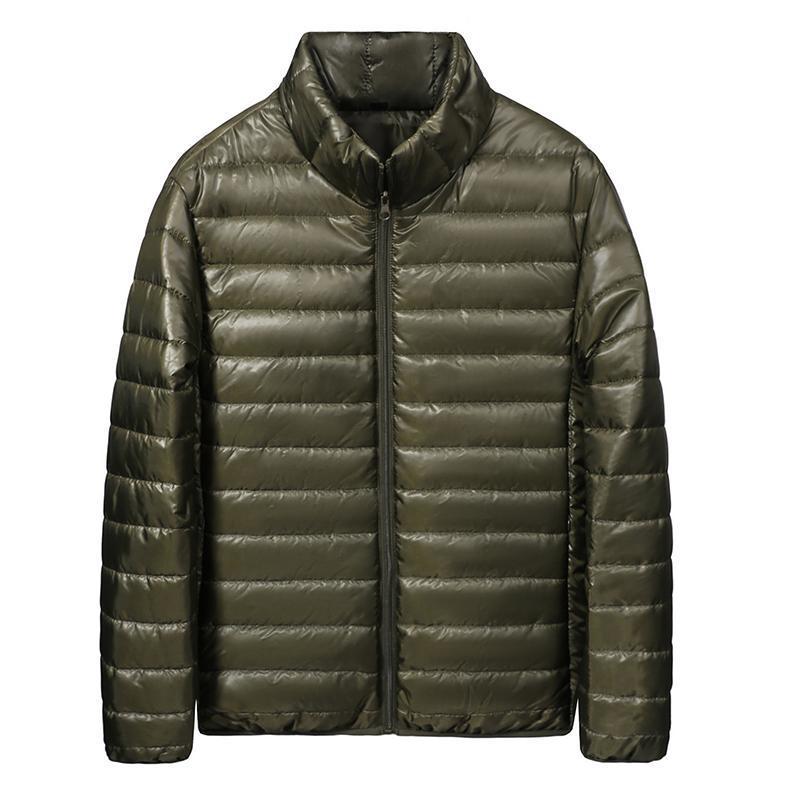 Large Size Cotton Jacket for Men, Lightweight Down Cotton Jacket, Loose Stand Collar, Men's Cotton Jacket Jacket for Outerwear