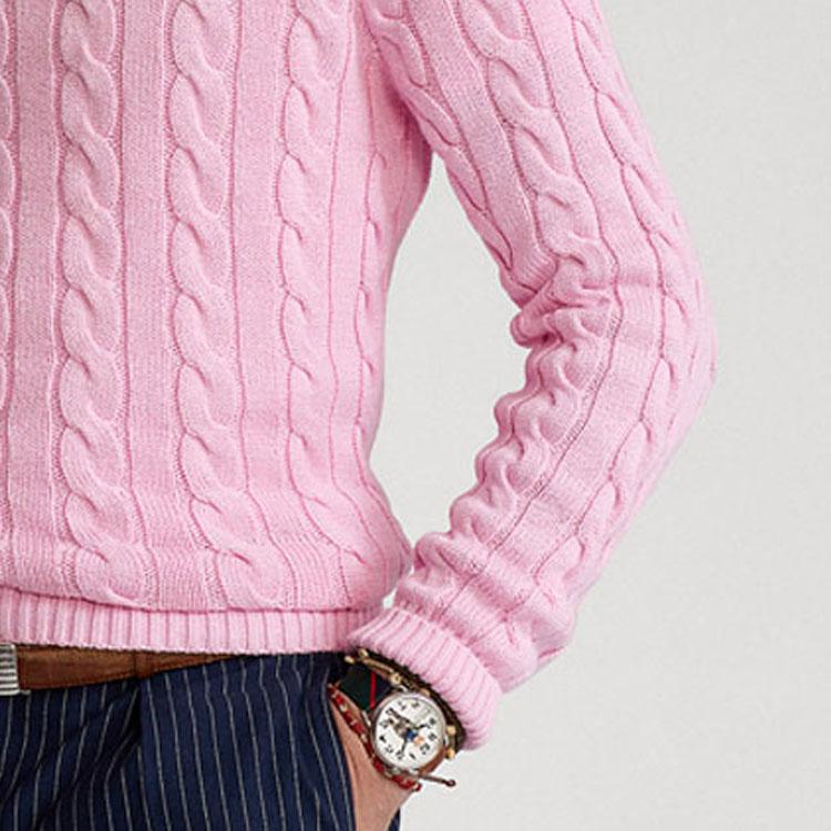 Polo Ralph Lauren cable-knit crew neck sweater MNPOSWE16820684-650