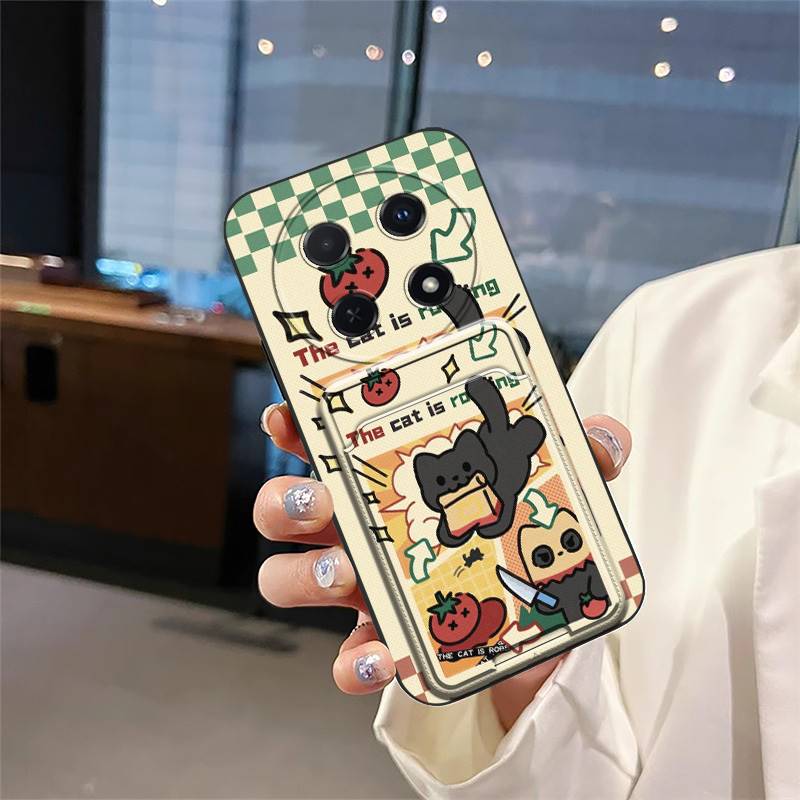 Back Cover Shockproof Phone Case For Huawei Enjoy70 Pro/Nova12i/Nova13i Anti-knock Card Bag Durable Protective Cute TPU