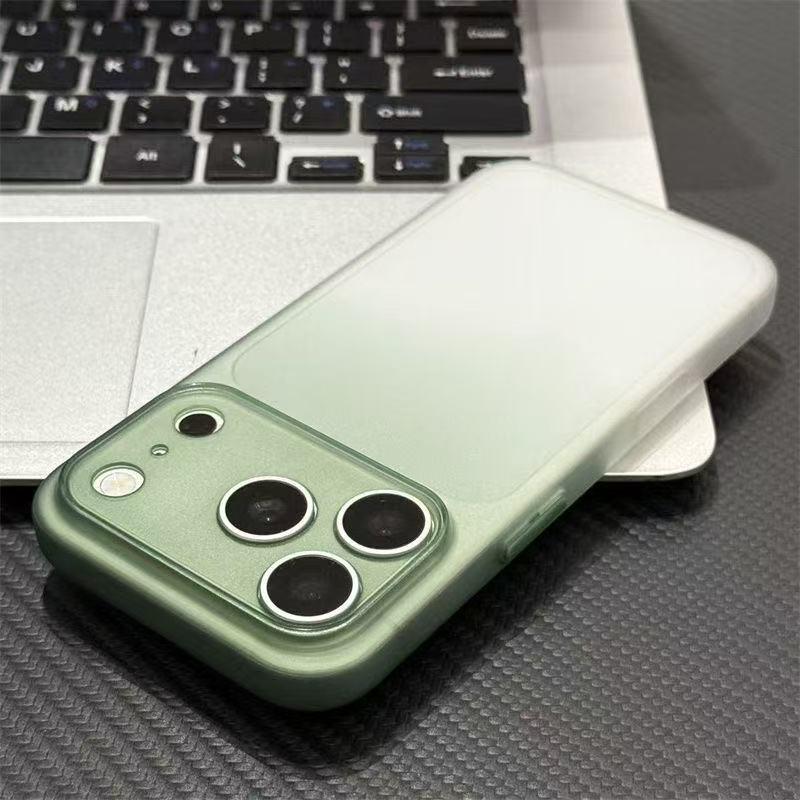 Frosted Gradient Ultra-thin TPU Anti-drop Case for iPhone 17 Pro Max, 16 Pro, 15.