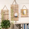 1PC Decorative Rustic Wooden Climbing Frame Flower Rack Space-Saving Vertical Garden Wall Decor Wood S/M/L
