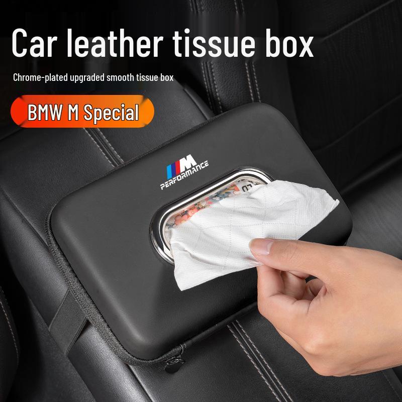 Kompatibel mit BMW 1er, 3er, 5er, 6er, 7er Serie, X1, X3, X4, X5, X6: Inklusive Hänge- oder Armlehnen-Taschentuchbox.