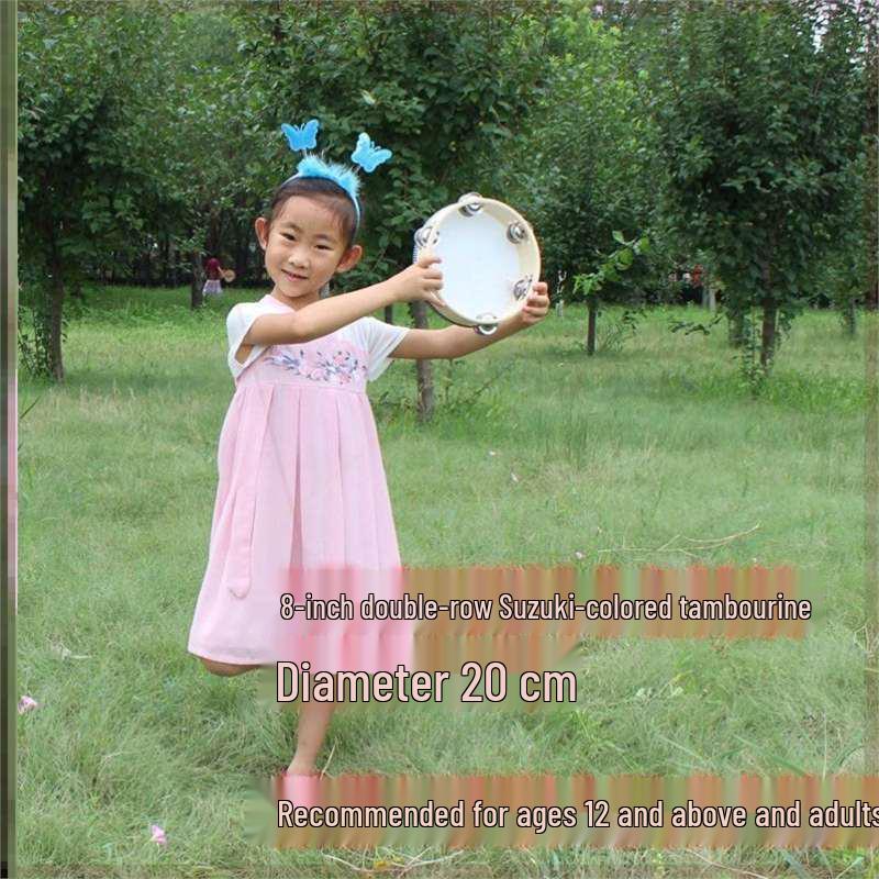 Little Guli Red Performance Tambourine for Drummers and Shaker Players - Available in Small and Large Sizes